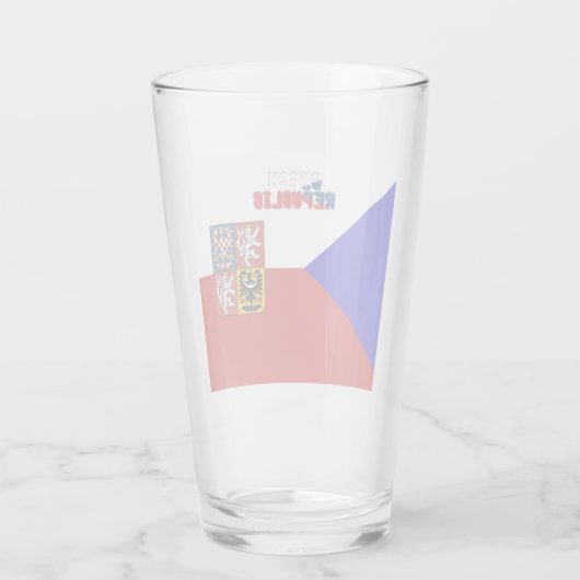 tschechisches Wappen   Glas (Rückseite)