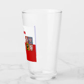 tschechisches Wappen Glas (Links)