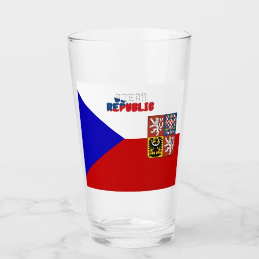 tschechisches Wappen Glas (Vorderseite)