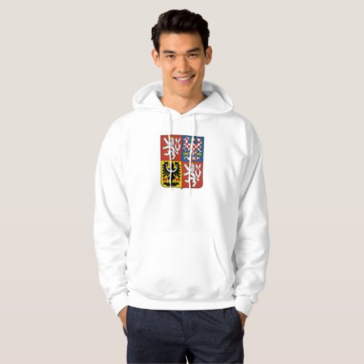 Tschechisches Wappen Hoodie (Vorne ganz)