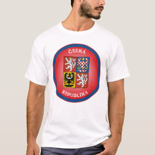 Tschechisches Wappen Kreisform T-Shirt