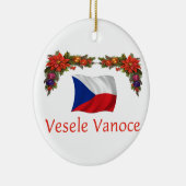 Tschechisches Weihnachten Keramikornament (Rechts)