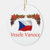 Tschechisches Weihnachten Keramikornament (Links)
