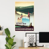 Tschechoslowakei Bohemischer Wald Print Poster (Heimbüro)