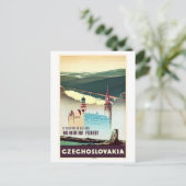 Tschechoslowakei Bohemischer Wald Print Postkarte (Stehend Vorderseite)
