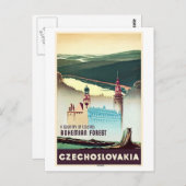 Tschechoslowakei Bohemischer Wald Print Postkarte (Vorne/Hinten)