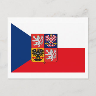 Tschechoslowakei - Flaggen COA Postkarte