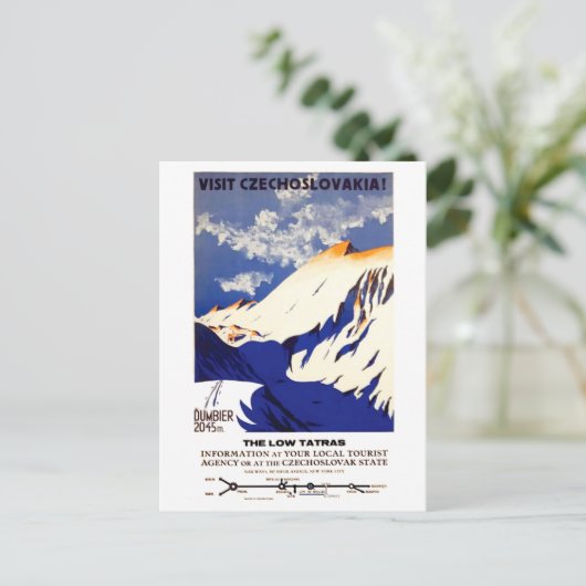 Tschechoslowakei Postkarte (Stehend Vorderseite)