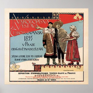 Tschechoslowakische ethnographische Ausstellung Vi Poster