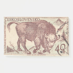 Tschechoslowakische Porto Briefmarke Tatra Nationa Post-it Klebezettel