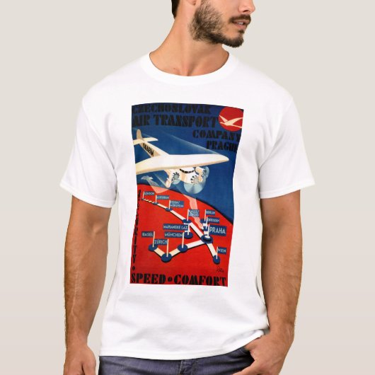 Tschechoslowakischer Lufttransport T-Shirt (Vorderseite)