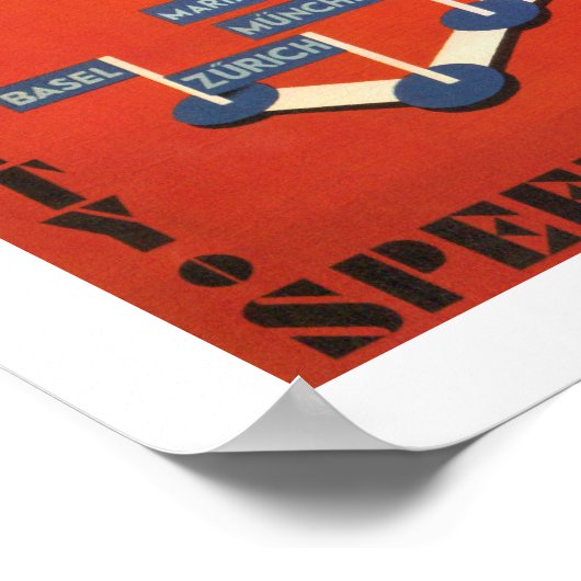 Tschechoslowakischer Luftverkehr Poster (Ecke)