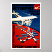 Tschechoslowakischer Luftverkehr Poster (Vorne)
