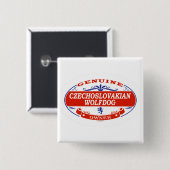 Tschechoslowakisches Wolfdog Button (Vorne & Hinten)