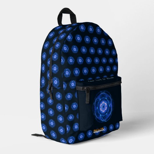 Tscherenkow-Strahlung Bedruckter Rucksack (Rückseitige Ecke links)