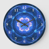 Tscherenkow-Strahlung Große Wanduhr (Vorderseite)