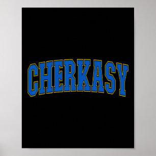 Tscherkassy Ukraine Liebhaber Patriotisch Stolz Uk Poster