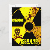 Tschernobyl-Gedenkstätte gegen nuklear Postkarte (Vorne/Hinten)