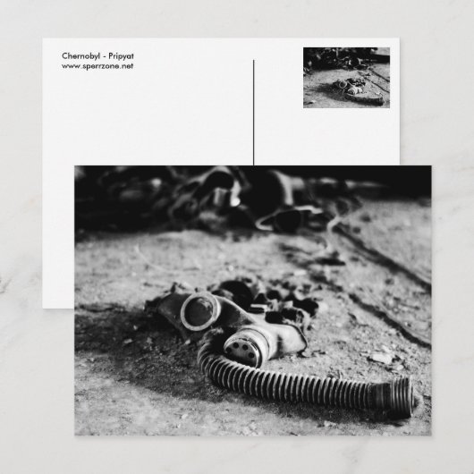 Tschernobyl Postkarte (Vorne/Hinten)