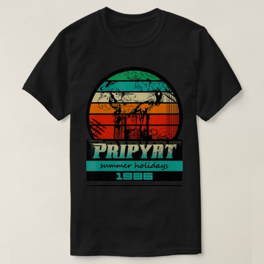 Tschernobyl Pripyat 1986 Sowjetunion Gewerkschaft T-Shirt (Design vorne)