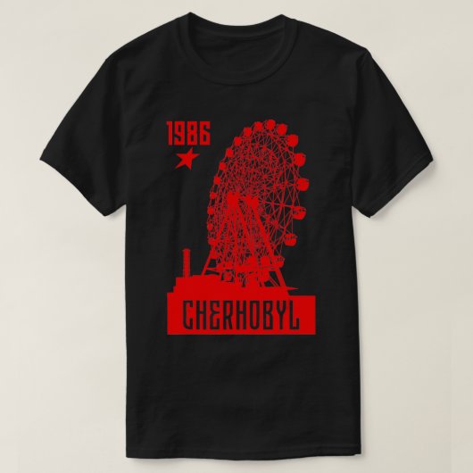 Tschernobyl Tschernobyl 1986 Radioaktive Explosion T-Shirt (Design vorne)