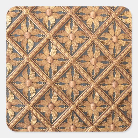 Tscherubim. Venezia Italien. Gallerie dell'Accadem Quadratischer Aufkleber (Vorderseite)