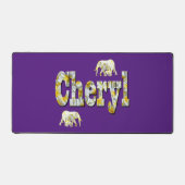 Tscherylname mit Elefanten, Schreibtischmatte (Vorderseite)