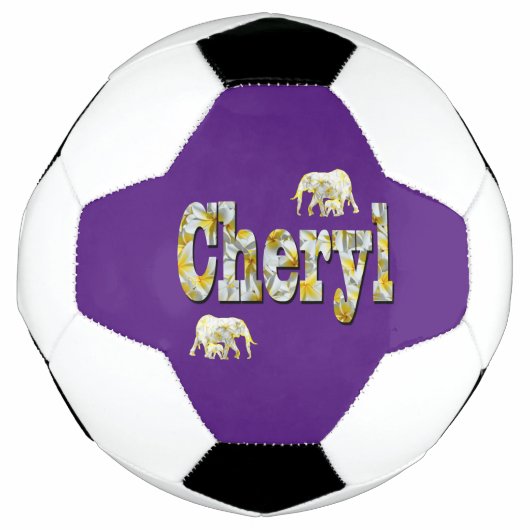 Tscherylname mit Elefanten, Soccerball Fußball (Vorderseite)