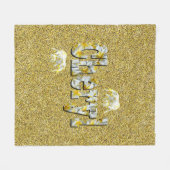 Tscherylname mit französischer Blume, Fleecedecke (Vorderseite (Horizontal))