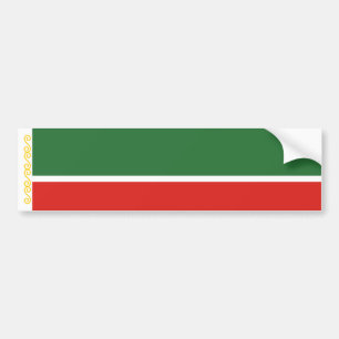 Tschetschenien-Flagge Autoaufkleber