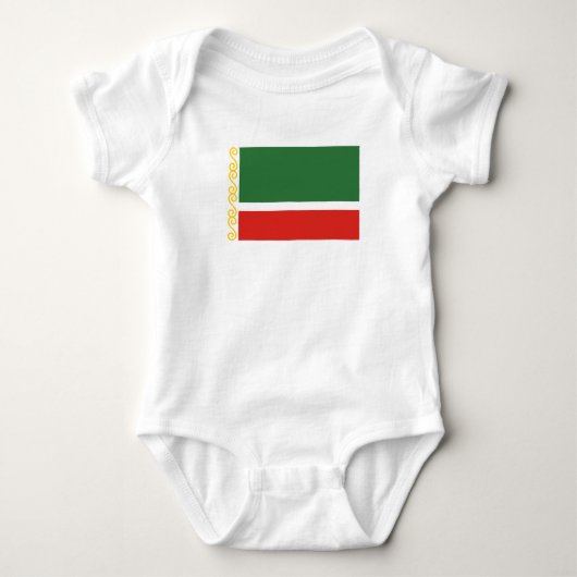Tschetschenien-Flagge Baby Strampler (Vorderseite)