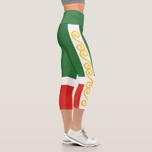 Tschetschenien-Flagge Capri Leggings