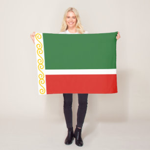 Tschetschenien-Flagge Fleecedecke