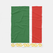 Tschetschenien-Flagge Fleecedecke (Vorderseite)