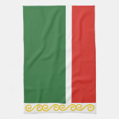 Tschetschenien-Flagge Geschirrtuch (Vertikal)