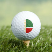 Tschetschenien-Flagge Golfball (Insitu T-Shirt)