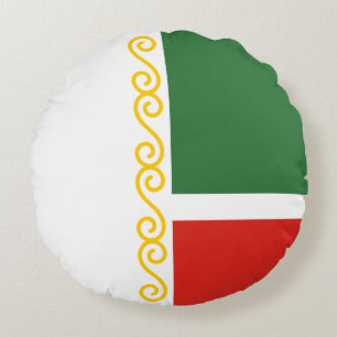 Tschetschenien-Flagge Rundes Kissen