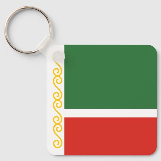 Tschetschenien-Flagge Schlüsselanhänger (Vorderseite)