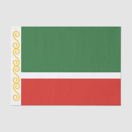 Tschetschenien-Flagge Seidenpapier (Vorderseite)