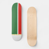 Tschetschenien-Flagge Skateboard (Vorderseite)