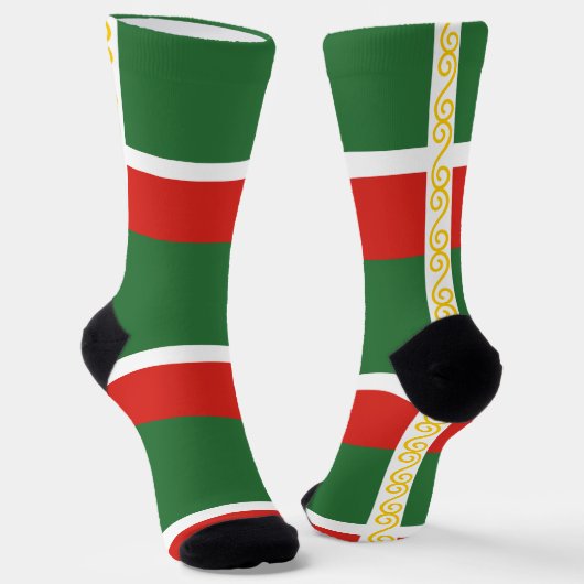 Tschetschenien-Flagge Socken (Gewinkelt)