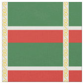 Tschetschenien-Flagge Stoff (Nahaufnahme)