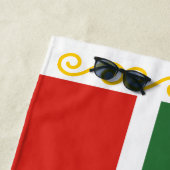 Tschetschenien-Flagge Strandtuch (Beispiel)