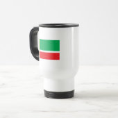Tschetschenien-Flaggen-Tasse Reisebecher (Vorderseite Links)
