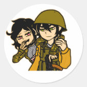 Tschetschenien Runder Aufkleber (Vorderseite)