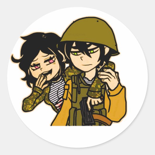 Tschetschenien Runder Aufkleber (Vorderseite)