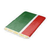 Tschetschenische Flagge Badematte (Schrägansicht)