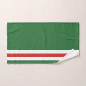 Tschetschenische Flagge Badhandtuch Set (Handtuch)