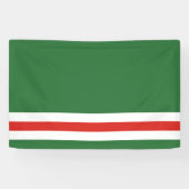 Tschetschenische Flagge Banner (Horizontal)