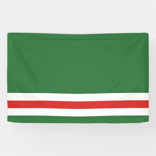 Tschetschenische Flagge Banner (Horizontal)